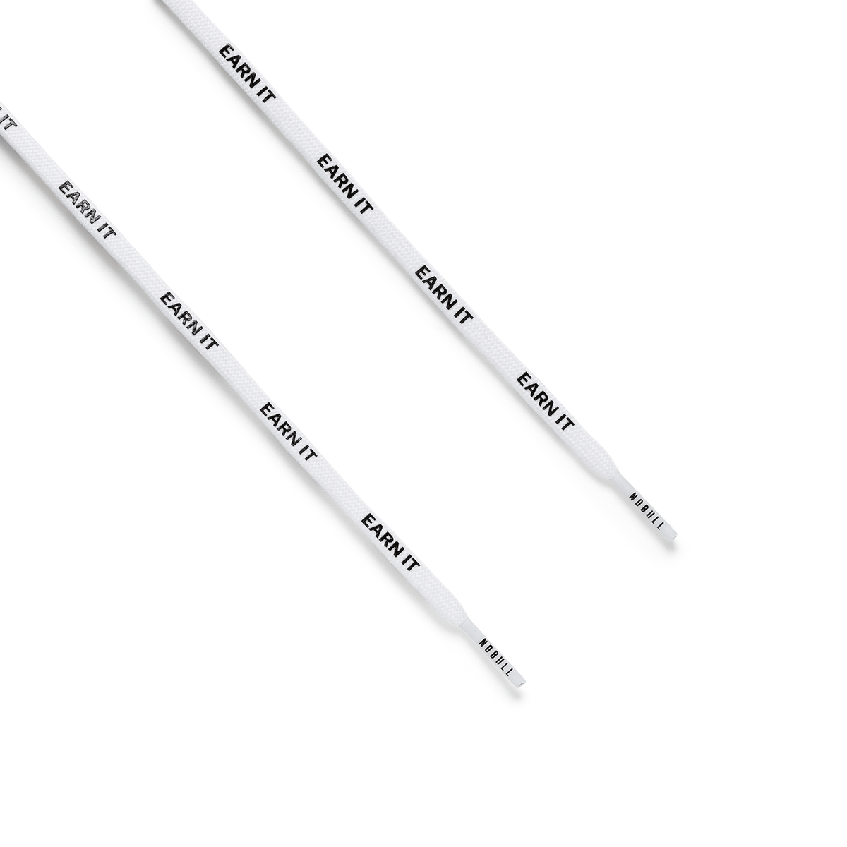 NOBULL Shoelaces for High-Tops | White Earn It Repeat