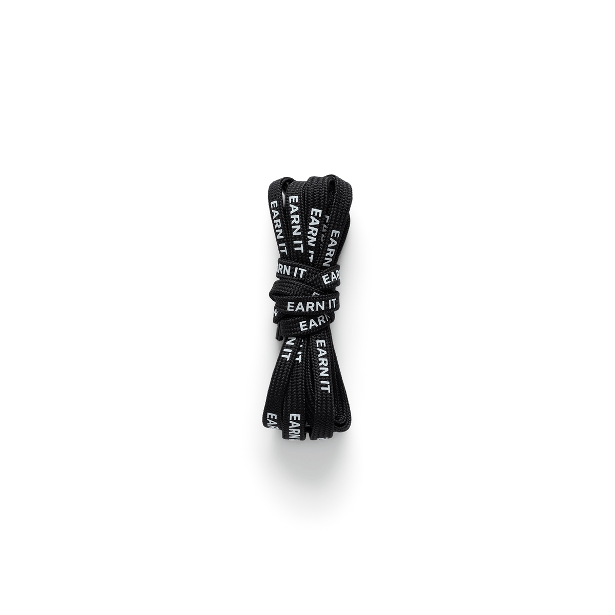 NOBULL Shoelaces for High-Tops | Black Earn It Repeat