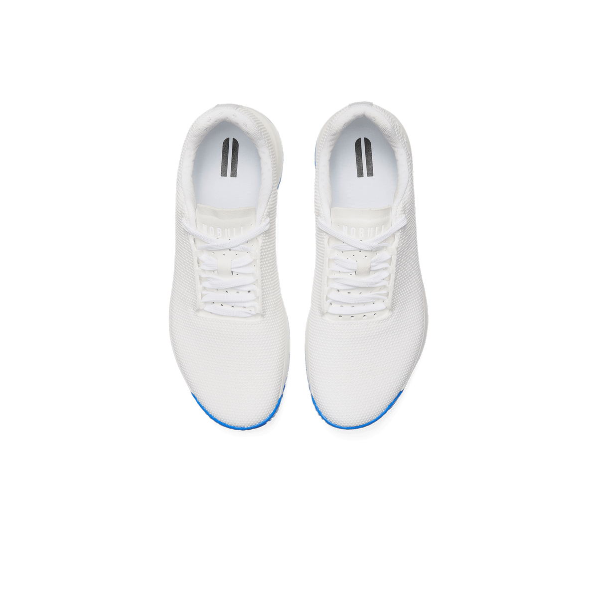 NOBULL Women's White Royal Blue Outwork Edge Shoes