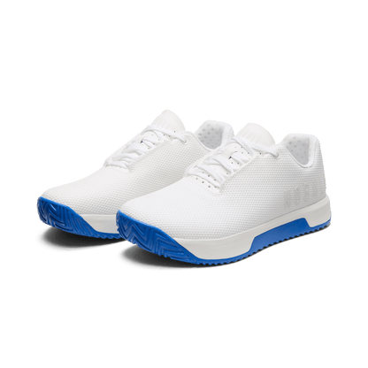 NOBULL Women's White Royal Blue Outwork Edge Shoes