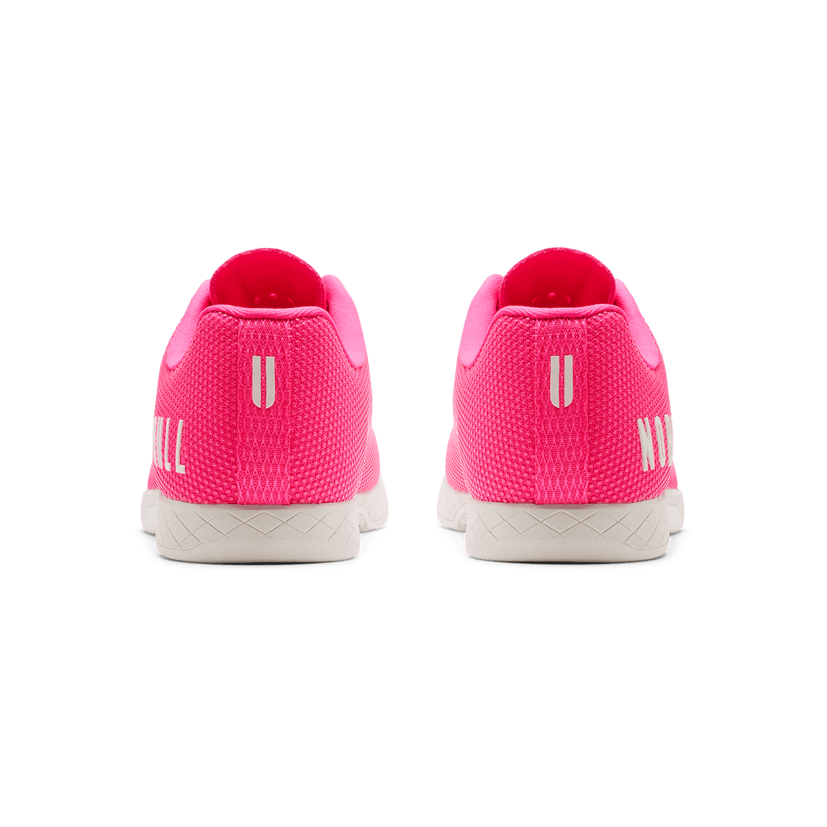 NOBULL Women's Neon Pink Classic White Outwork Shoes