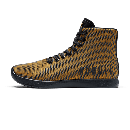 NOBULL Women's Dark Tan Jet Black Outwork High-Top Shoes