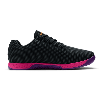 NOBULL Women's Jet Black Signal Pink Outwork Shoes