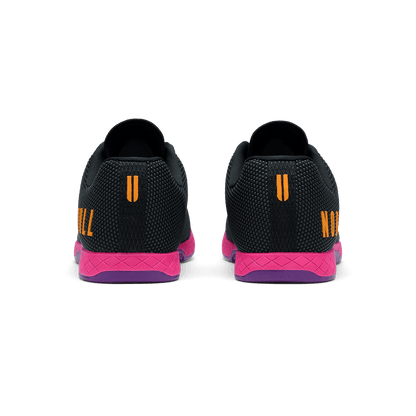 NOBULL Women's Jet Black Signal Pink Outwork Shoes