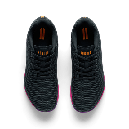 NOBULL Women's Jet Black Signal Pink Outwork Shoes