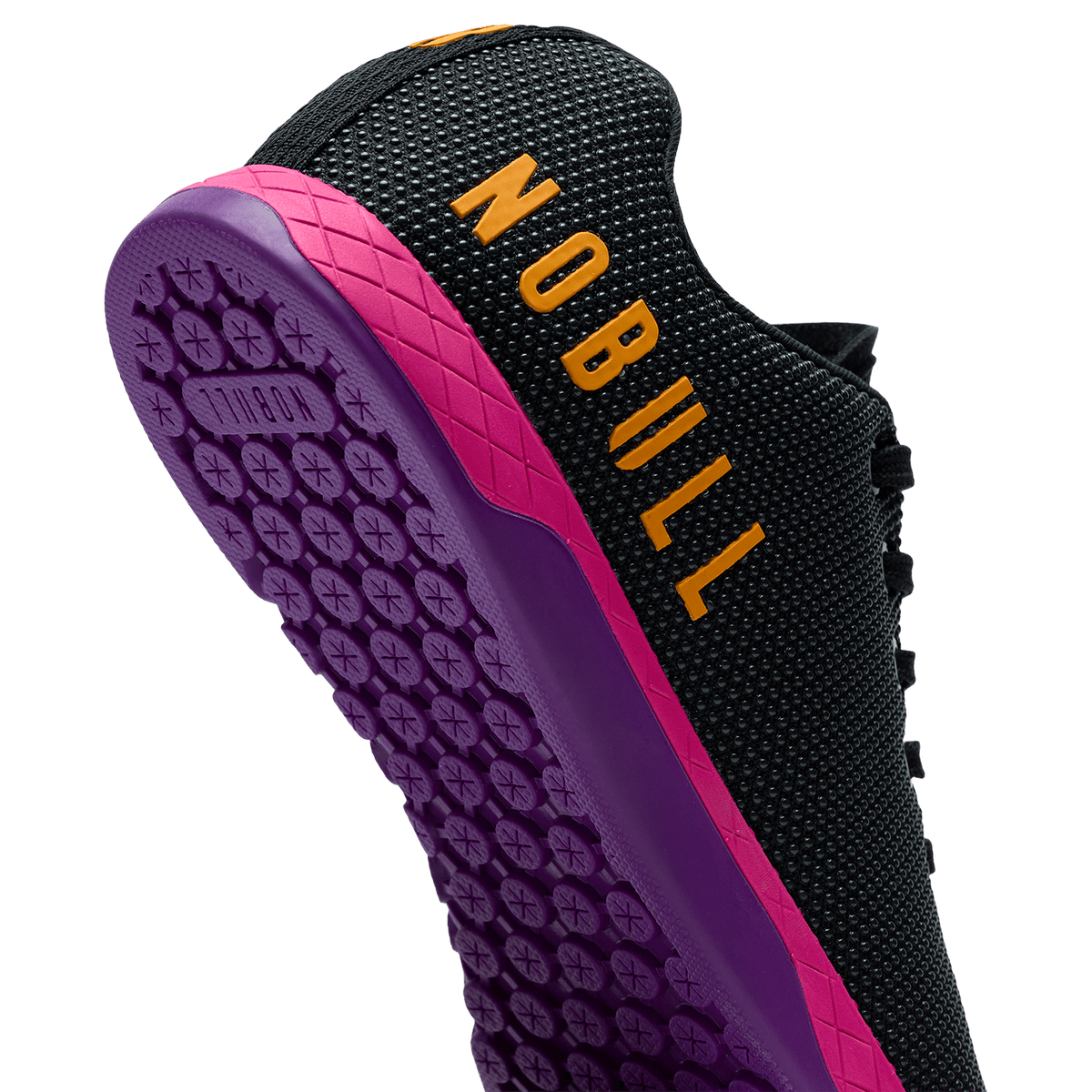 NOBULL Women's Jet Black Signal Pink Outwork Shoes