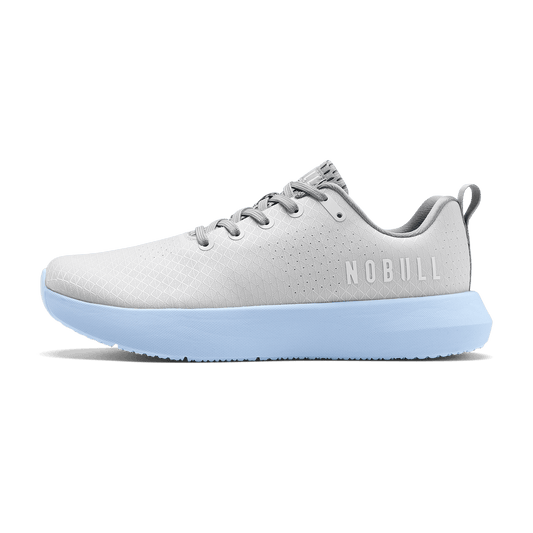 NOBULL Women's Light Gray Ice Water Drive 2 Ripstop Shoes