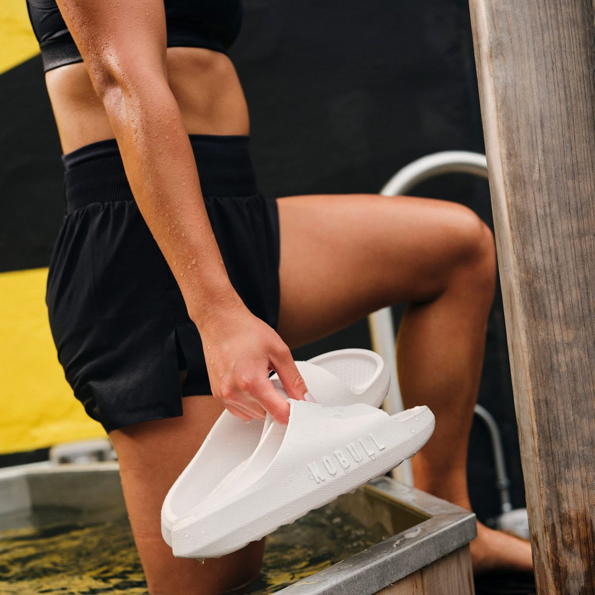 NOBULL Women's Classic White Recharge Slide