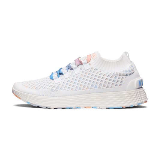 NOBULL Women's White Peach Allday Knit Shoes