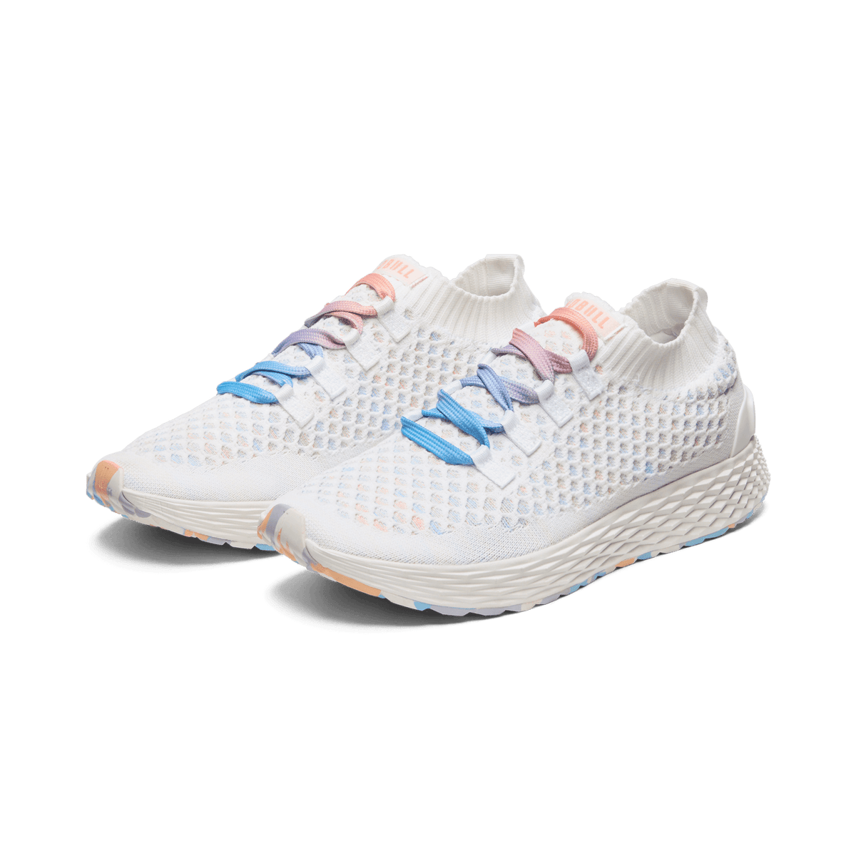 NOBULL Women's White Peach Allday Knit Shoes