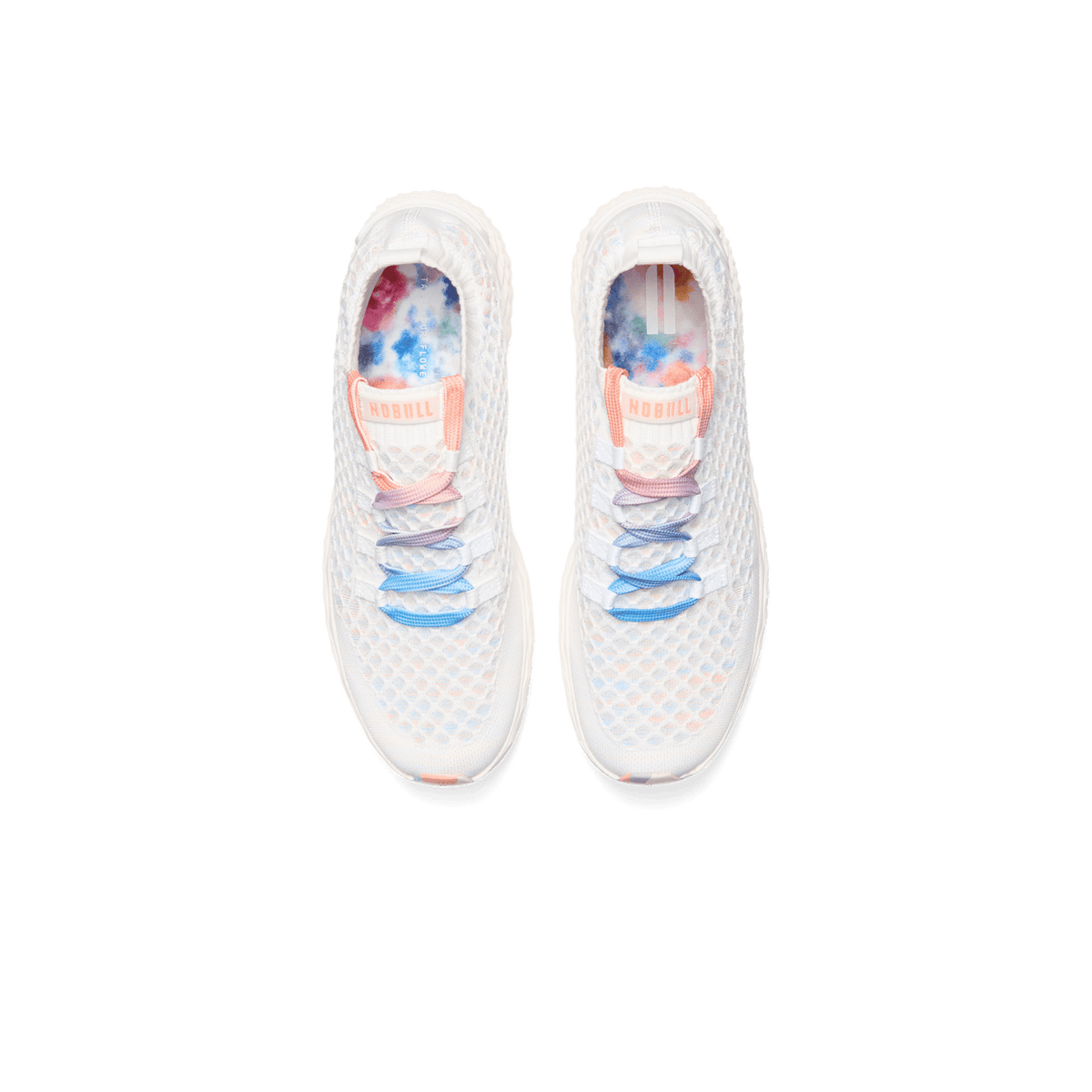 NOBULL Women's White Peach Allday Knit Shoes