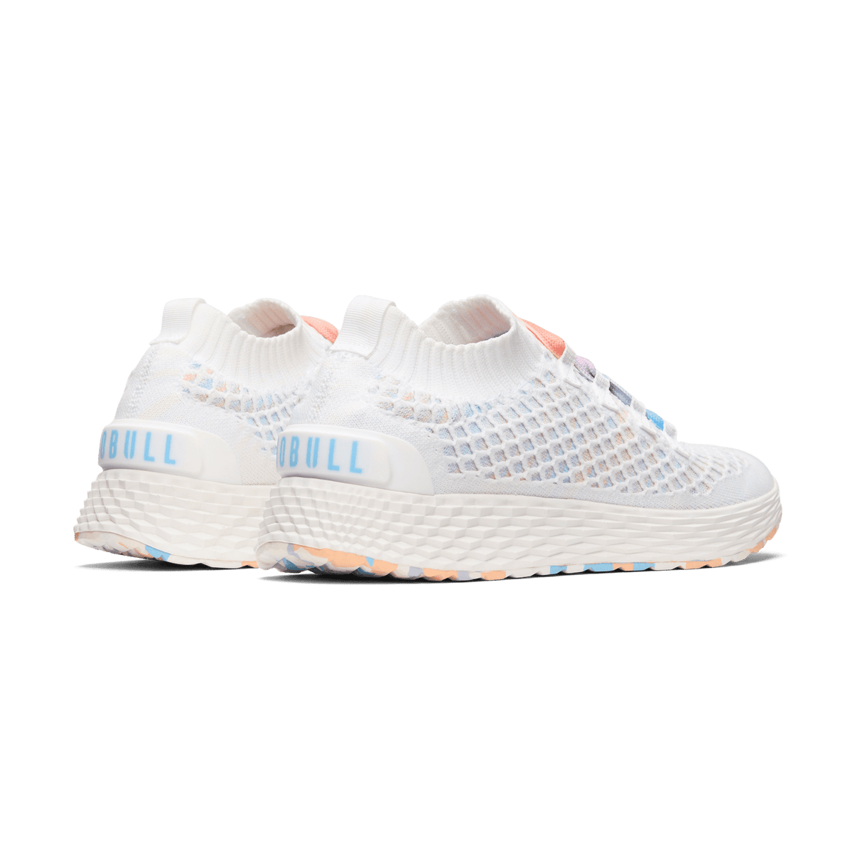 NOBULL Women's White Peach Allday Knit Shoes