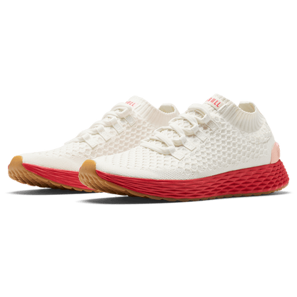 NOBULL Women's Classic White Punch Allday Knit Shoes