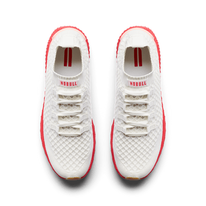 NOBULL Women's Classic White Punch Allday Knit Shoes