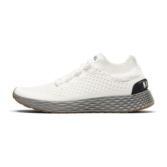 NOBULL Women's Classic White Ash Allday Knit Shoes