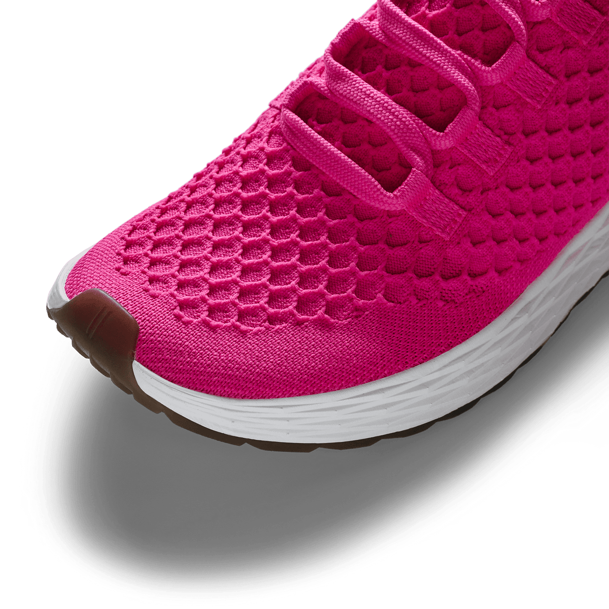 NOBULL Women's Neon Pink White Allday Knit Shoes