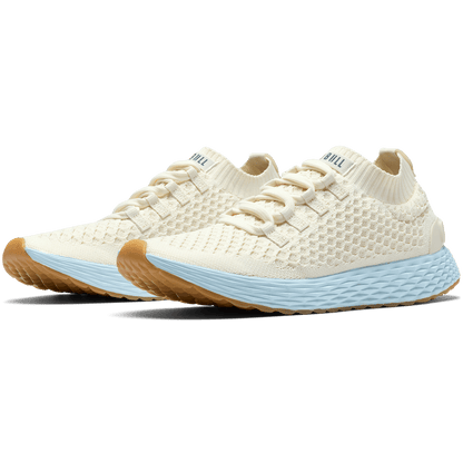 NOBULL Women's Mineral White Ice Water Allday Knit Shoes