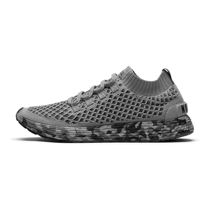 NOBULL Women's Gray Jungle Camo Allday Knit Shoes