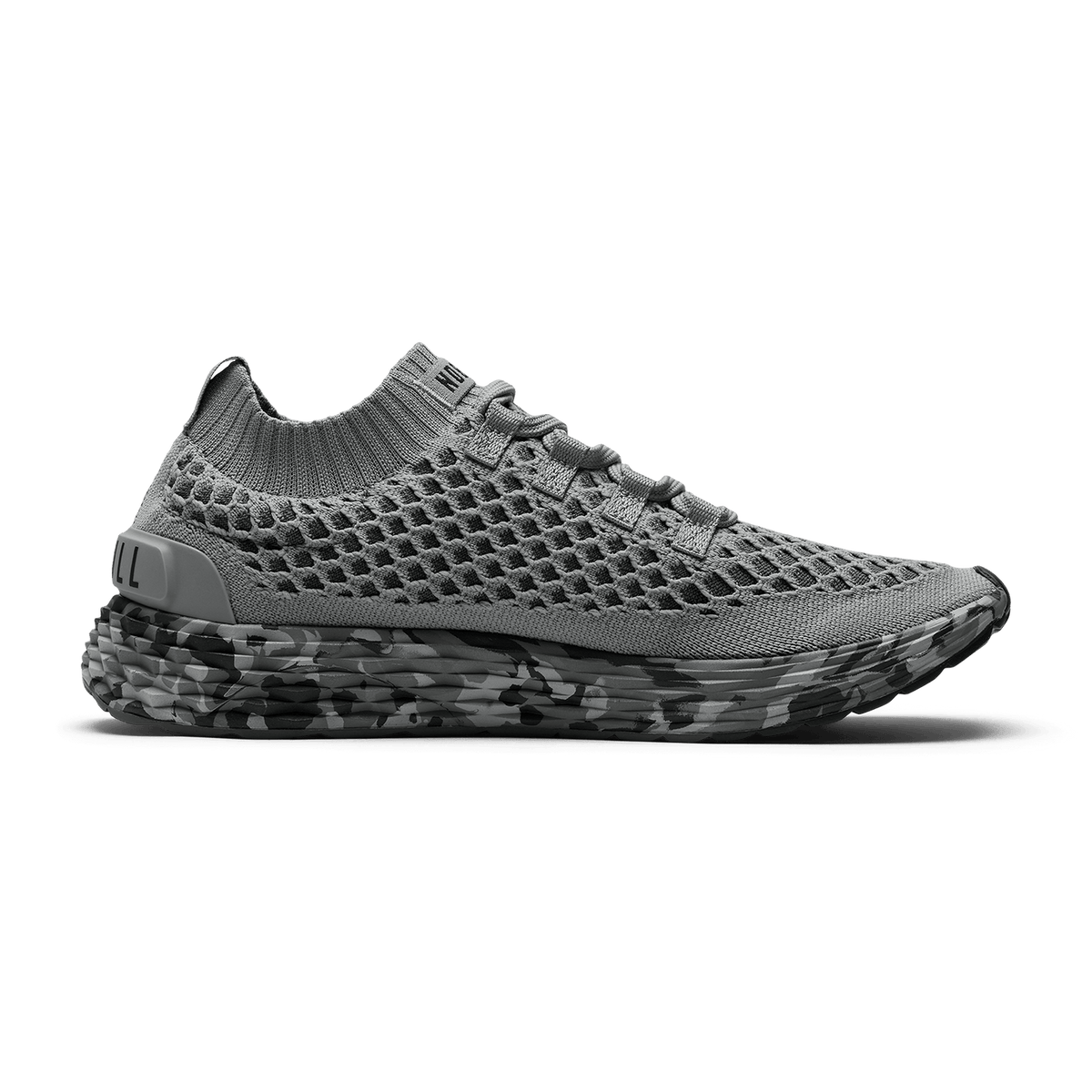 NOBULL Women's Gray Jungle Camo Allday Knit Shoes