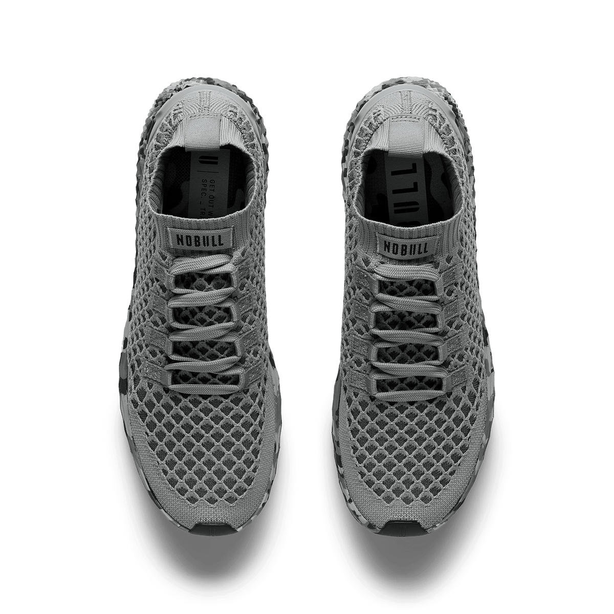 NOBULL Women's Gray Jungle Camo Allday Knit Shoes