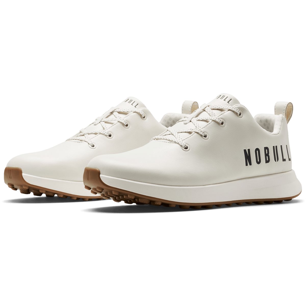 NOBULL Women's White Leather Golf Shoes