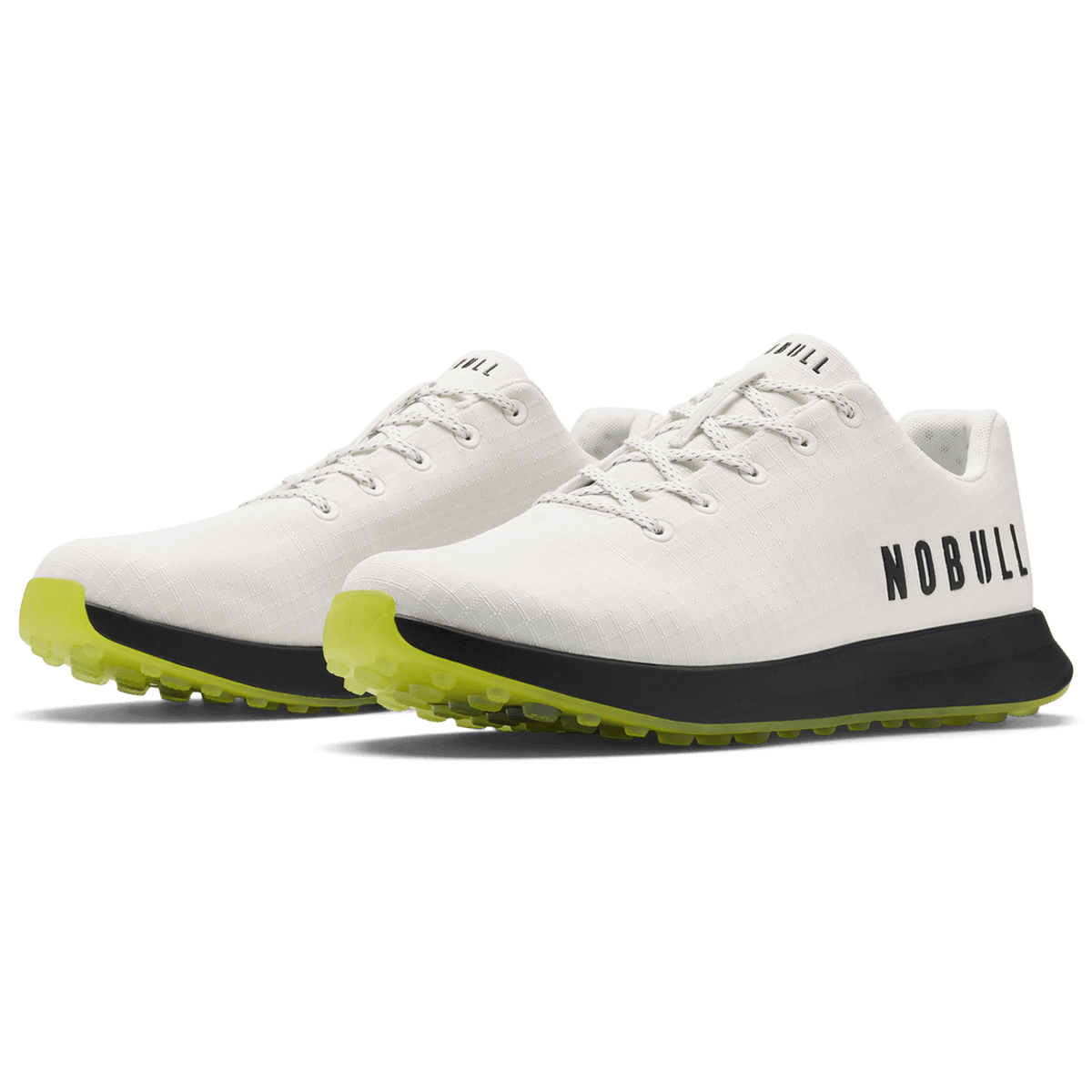 NOBULL Women's Classic White Zest Ripstop Golf Shoes