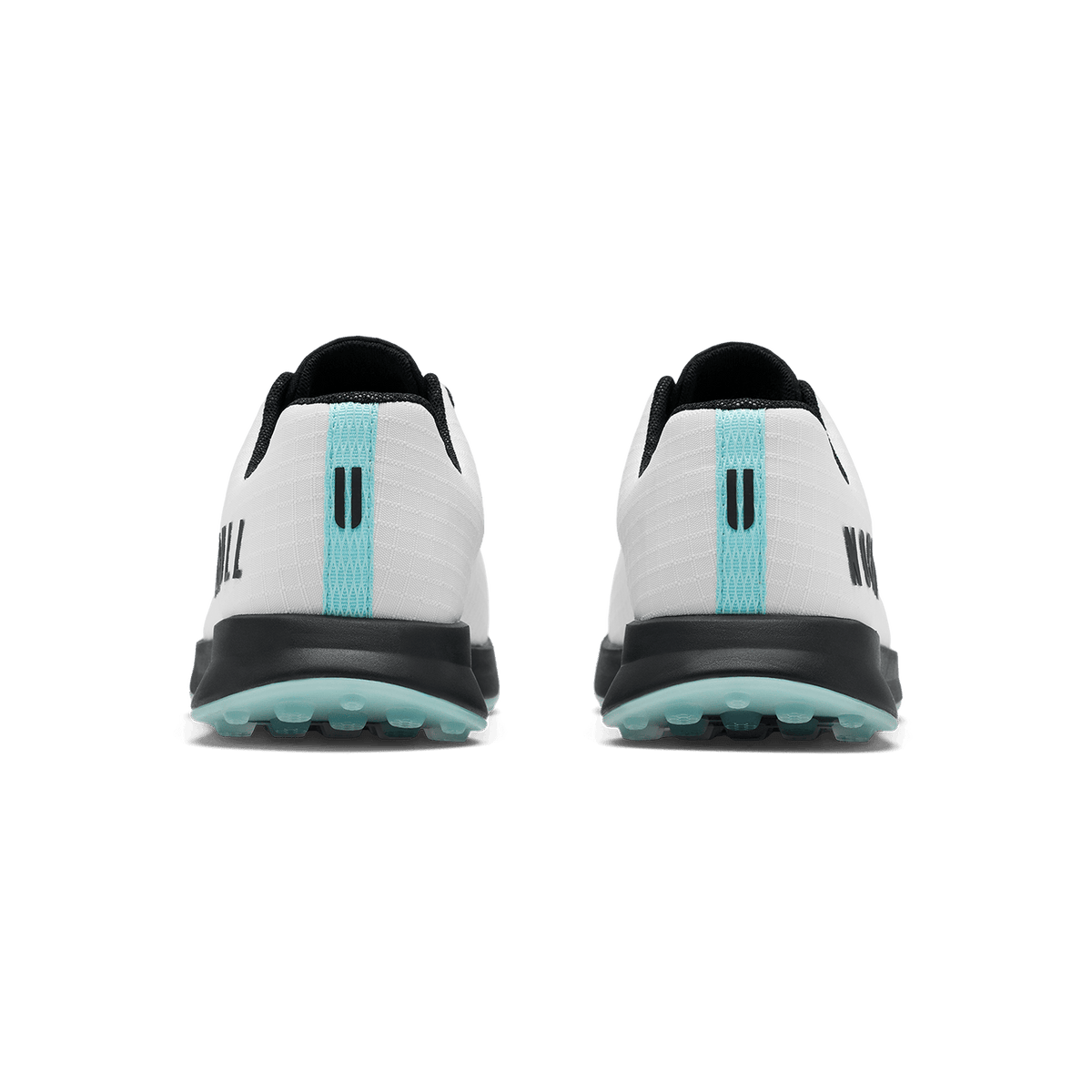 NOBULL Women's Classic White Turquoise Ripstop Golf Shoes