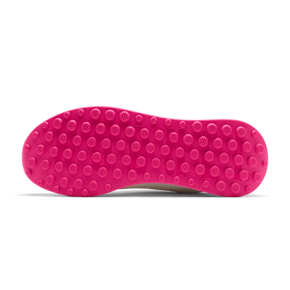 NOBULL Women's Classic White Pink Glo Ripstop Golf Shoes