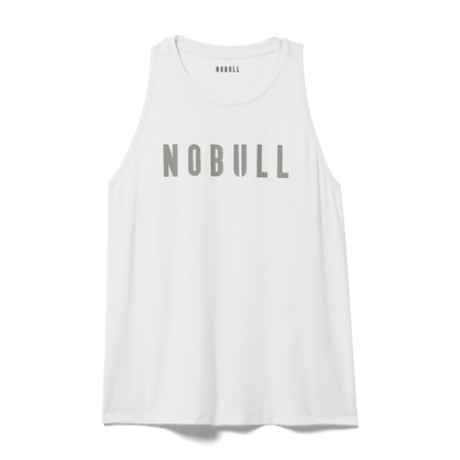 NOBULL Women's White NOBULL High-Neck Tank Top