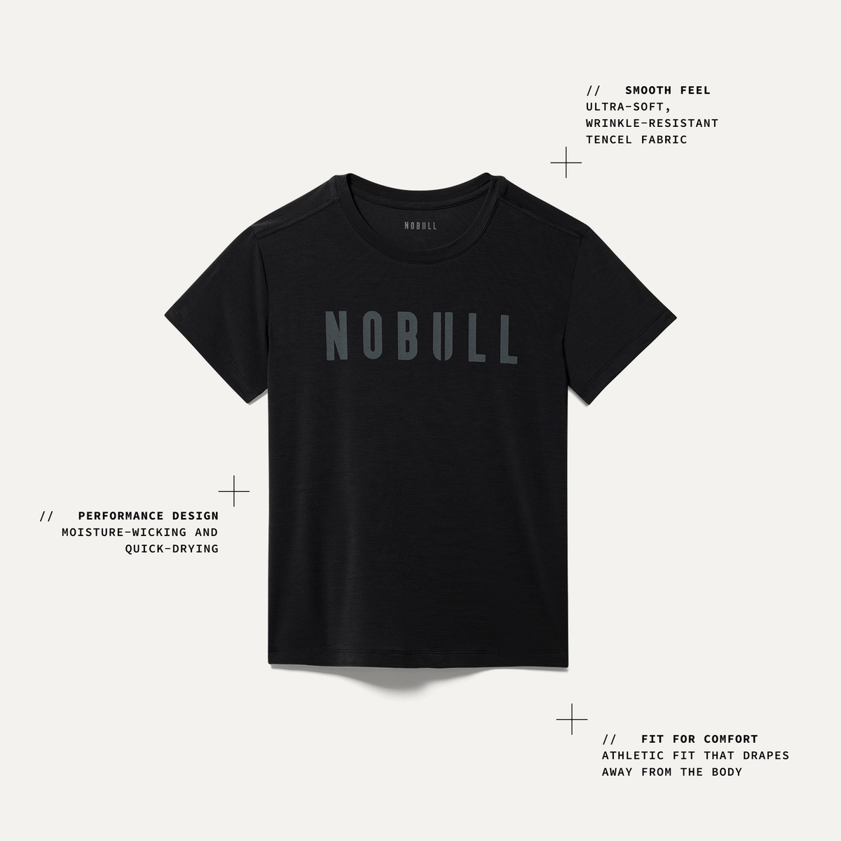 NOBULL Women's Black NOBULL Tee