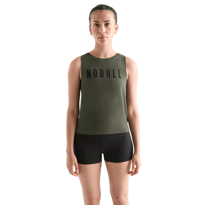 NOBULL Women's Dark Army NOBULL Muscle Tank Top