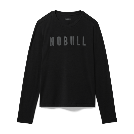 NOBULL Women's Black NOBULL Long Sleeve Tee