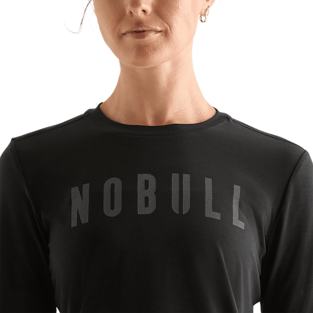 NOBULL Women's Black NOBULL Long Sleeve Tee