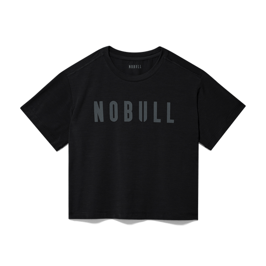 NOBULL Women's Black NOBULL Boxy Tee