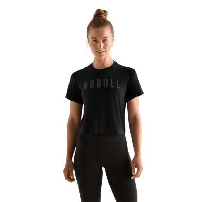 NOBULL Women's Black NOBULL Boxy Tee