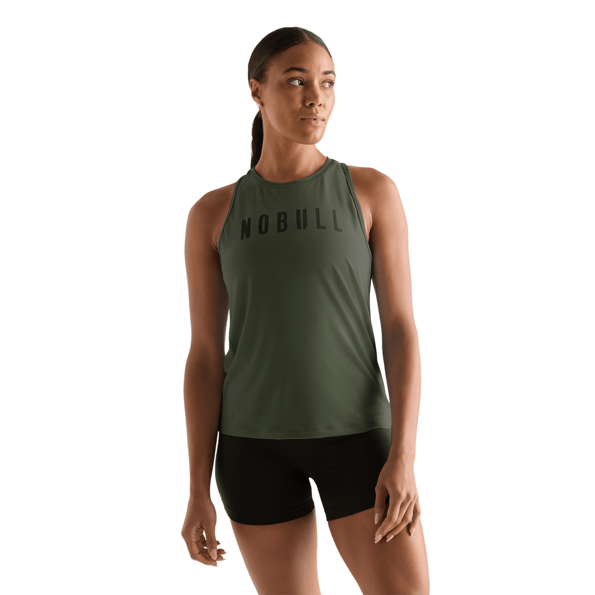 NOBULL WOMEN'S NOBULL HIGH-NECK TANK | Dark Army