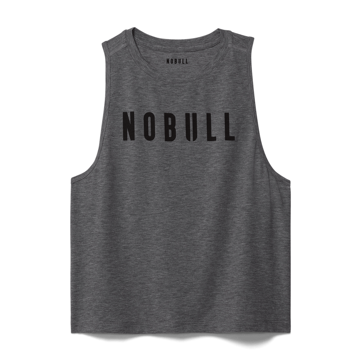 NOBULL Women's Heather Grey NOBULL Muscle Tank Top