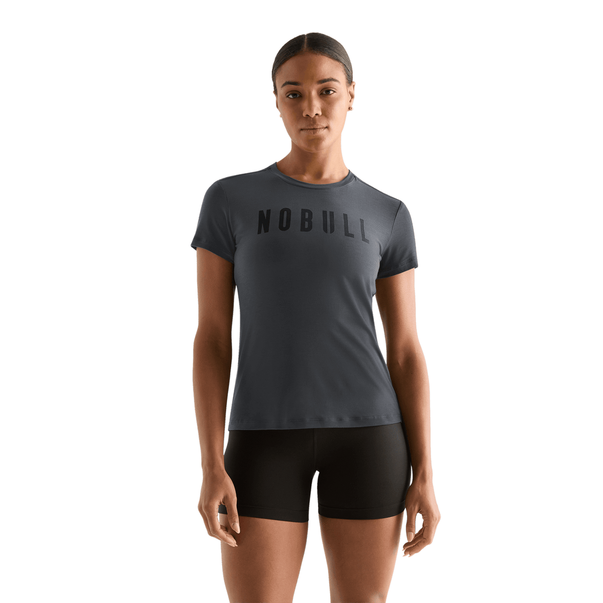 NOBULL Women's Charcoal Heather NOBULL Tee