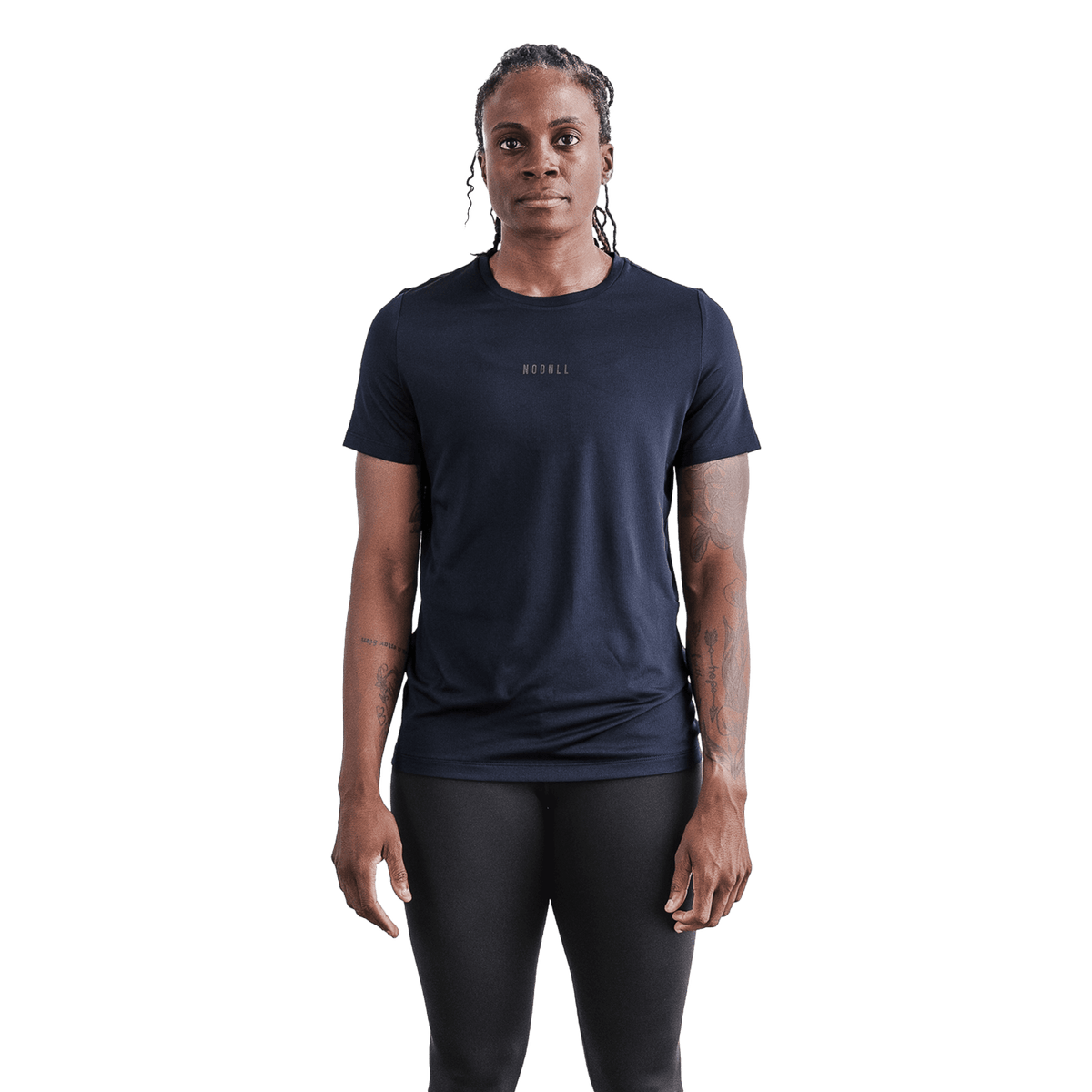 NOBULL Women's Night Navy Deltapeak Micro Textured Tee