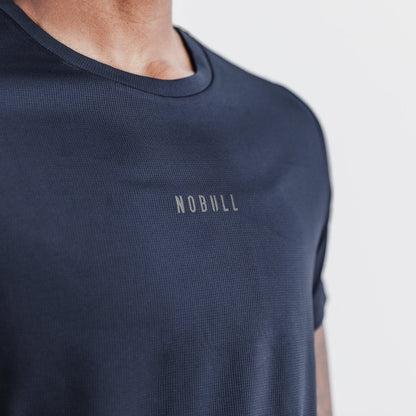 NOBULL Women's Night Navy Deltapeak Micro Textured Tee