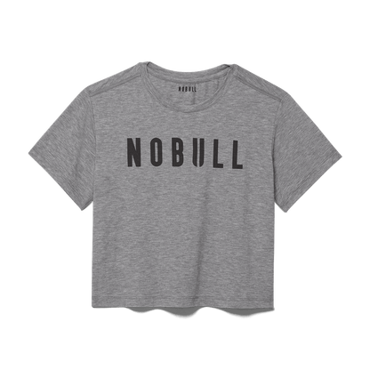 NOBULL Women's Heather Gray NOBULL Boxy Tee