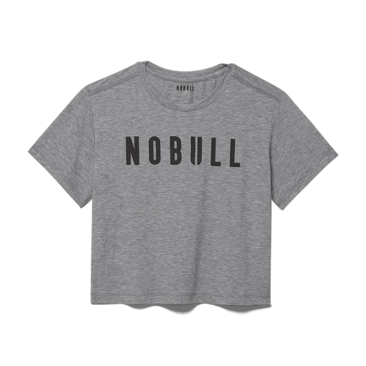 NOBULL Women's Heather Gray NOBULL Boxy Tee