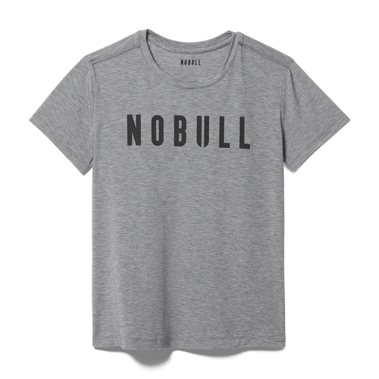 NOBULL Women's Heather Grey NOBULL Tee
