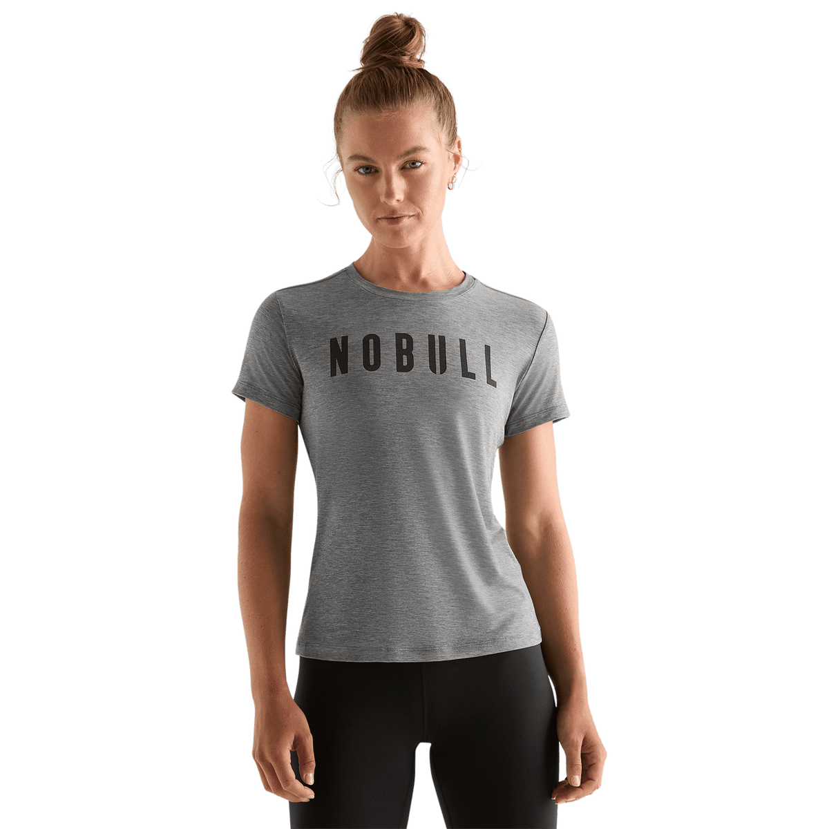 NOBULL Women's Heather Grey NOBULL Tee