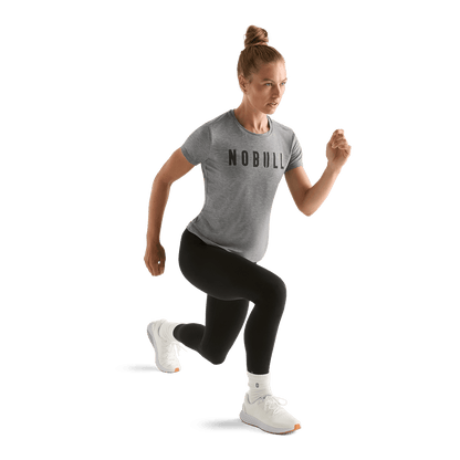 NOBULL Women's Heather Grey NOBULL Tee
