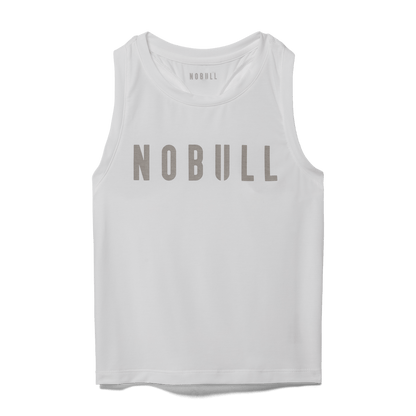 NOBULL Women's White NOBULL Fitted Tank Top