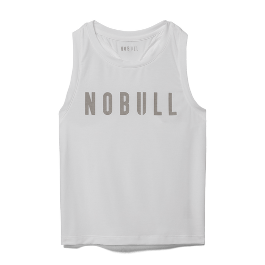NOBULL Women's White NOBULL Fitted Tank Top