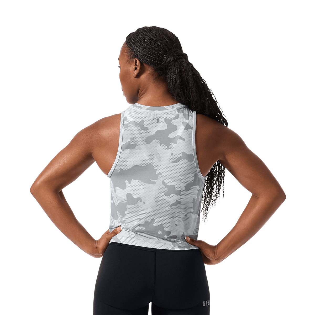 NOBULL Women's Light Gray Camo NOBULL Muscle Tank Top