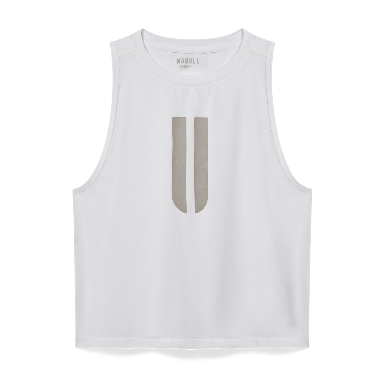 NOBULL Women's White U Muscle Tank Top