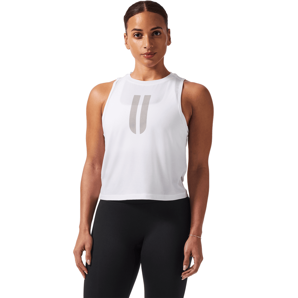 NOBULL Women's White U Muscle Tank Top